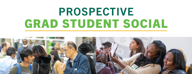 Students and Faculty Pictured attending Prospective Grad Social